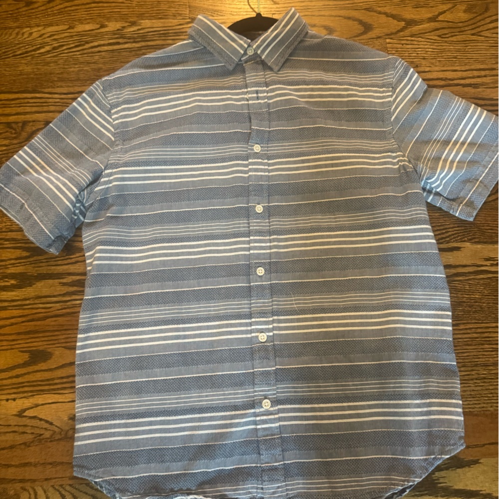 Men's Blue Striped Shirt